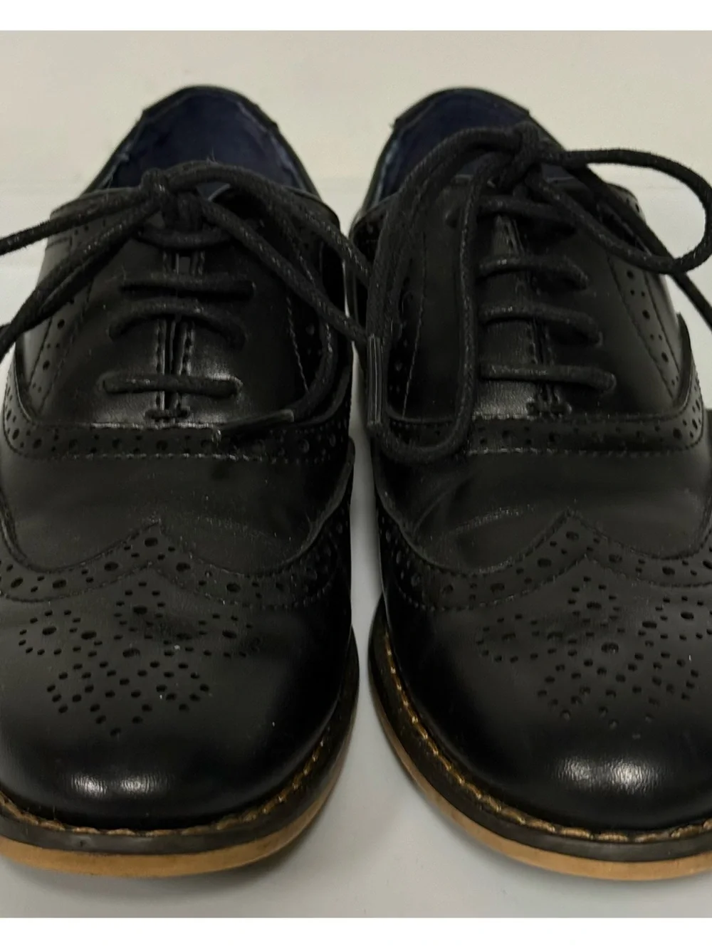 Boys' Bruno Marc Breathable Oxford Shoes Black Little Kid Size 1